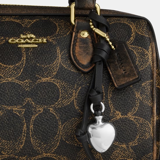Mini Rowan Crossbody Bag In Loved Signature Canvas With Charms - Image 6