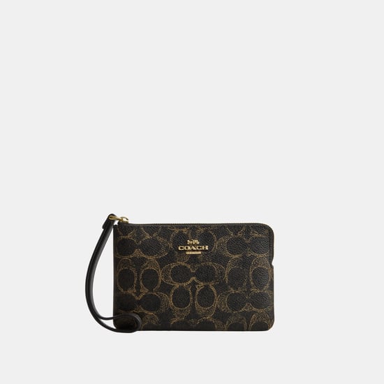 Corner Zip Wristlet In Loved Signature Canvas - Image 1
