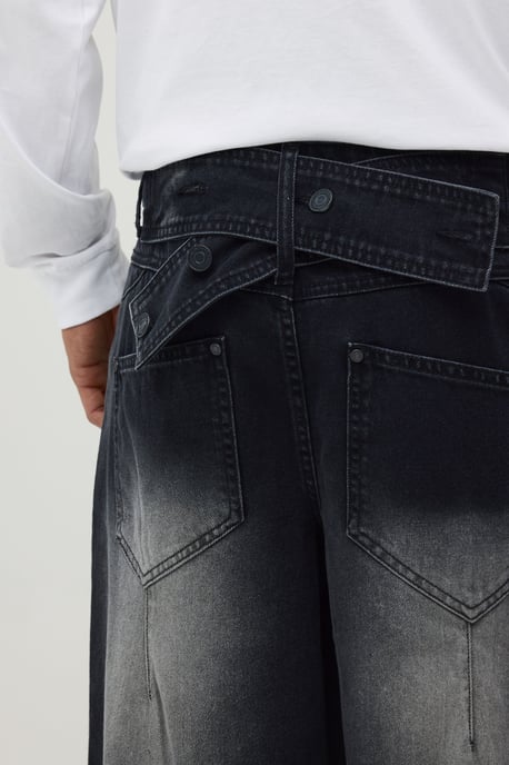 Baggy Rigid Washed Denim Jeans - Image 2