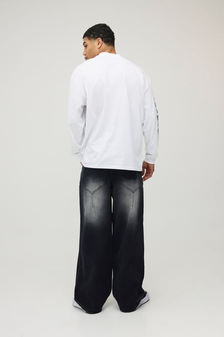Baggy Rigid Washed Denim Jeans - Image 3