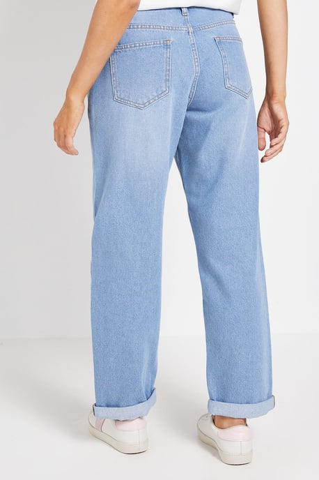 Boyfriends Ankle Grazer Fold Up Jeans - Image 3
