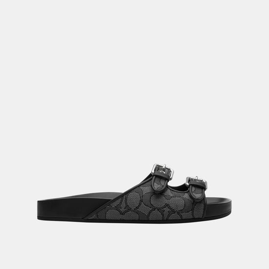 Two Band Buckle Sandal In Signature Jacquard - Image 2