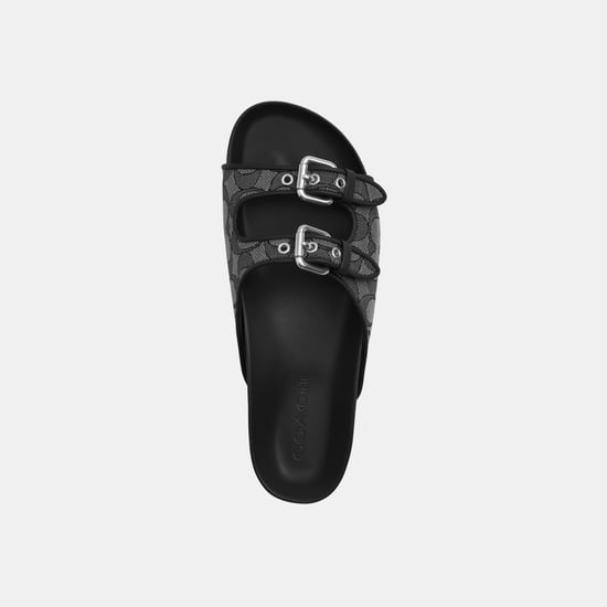 Two Band Buckle Sandal In Signature Jacquard - Image 3