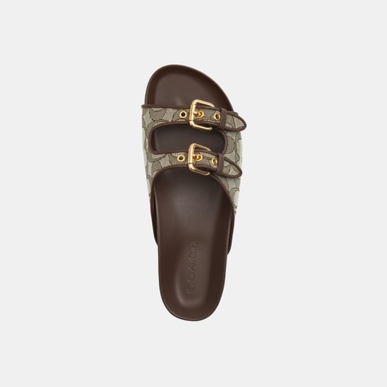 Two Band Buckle Sandal In Signature Jacquard - Image 3