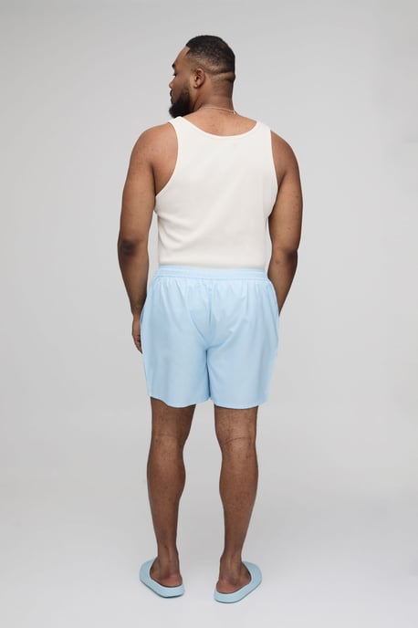 Plus Man Placement Print Mid Length Swim Shorts - Image 2