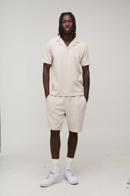 Slim Fit Waffle Shorts - Image 4