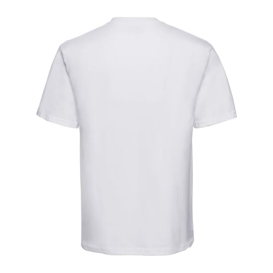 Russell Heren Klassiek Gekamd Katoen Zwaargewicht T-shirt (Wit) - Image 2