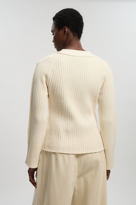 Cotton Knitted Button Cardigan - Image 4