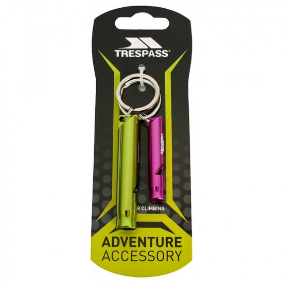 Trespass Blow X Whistle Keyring Set (Pink/Green) - Image 2