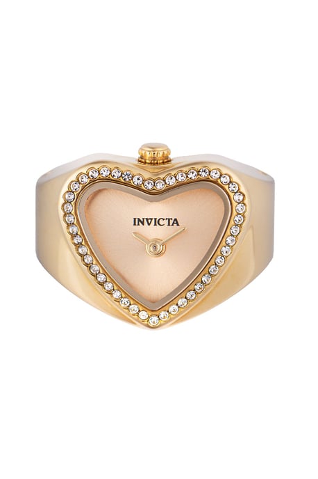 Invicta Mini 49574 Dames Horloge - Quartz Uurwerk - Roestvrij Staal met gouden Wijzerplaat - 18mm - Image 3