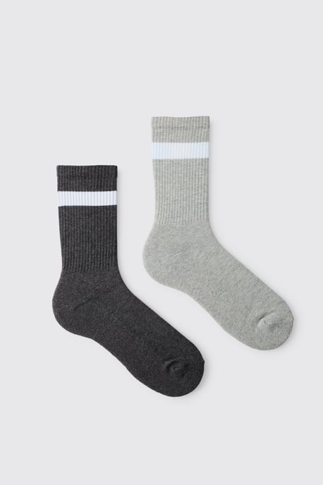 2 Pack Marl Socks - Image 1