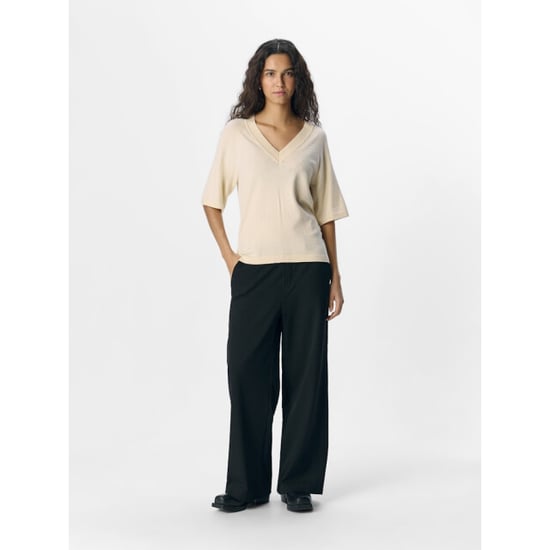 Object Objthess 2/4 lo v-neck knit top noo - Image 5