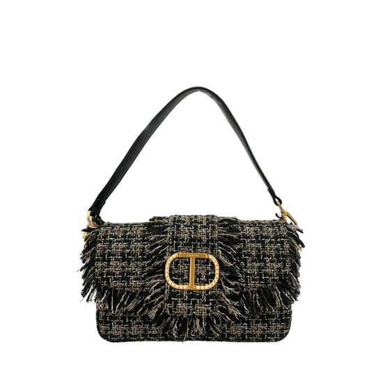 Twinset Zwarte PU Dames Schoudertas - Image 1
