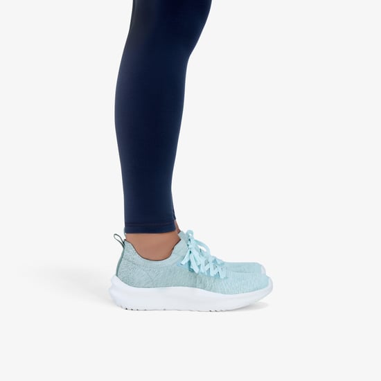Solevana Lace Seafoam Green Trainers - Image 2