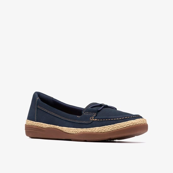 Elaina Milly Navy Nubuck Shoes - Image 4