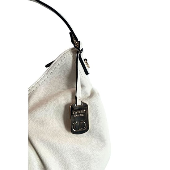 Twinset Witte PU Dames Schoudertas - Image 6
