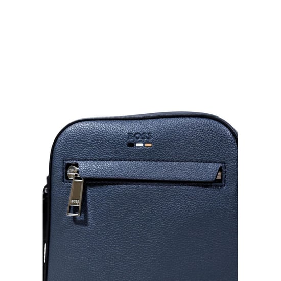 Hugo Boss Blue Gerecycled Polyurethaan Schoudertas - Image 5