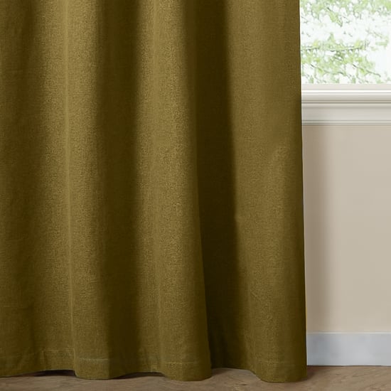The Ultimate Blackout Textured Woven Eyelet Curtain Pair, Forest - Image 5