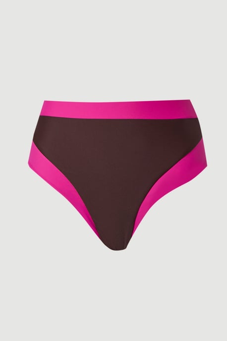 Contrast Trim High Cut Bikini Bottom - Image 2