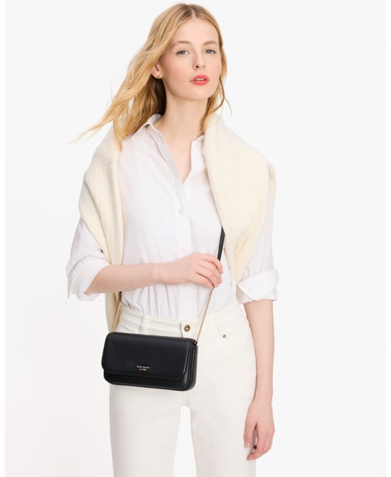 Ava Pebbled Leather Flap Chain Wallet - Image 2