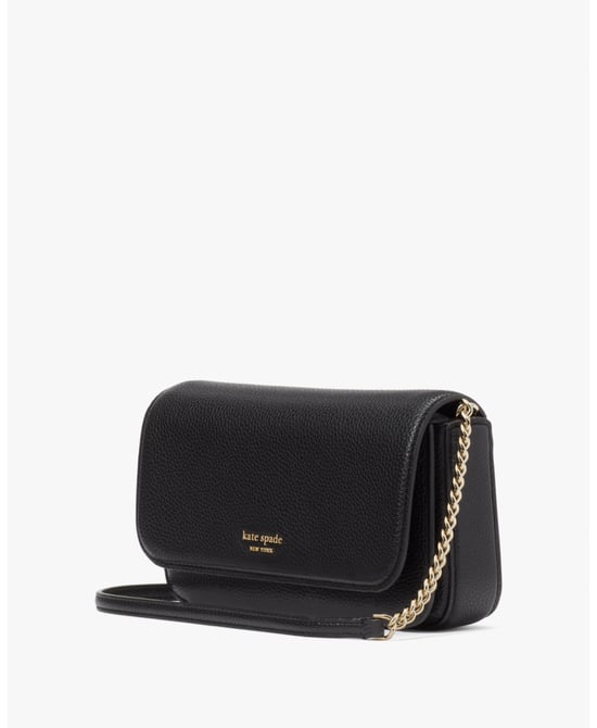 Ava Pebbled Leather Flap Chain Wallet - Image 3