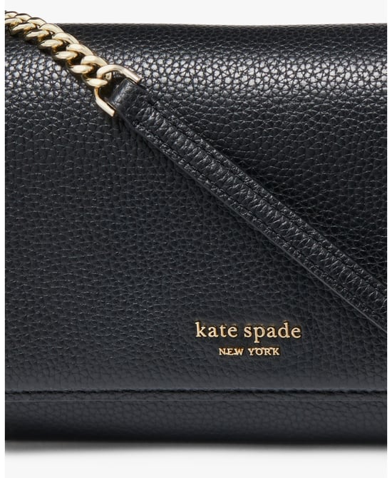 Ava Pebbled Leather Flap Chain Wallet - Image 6