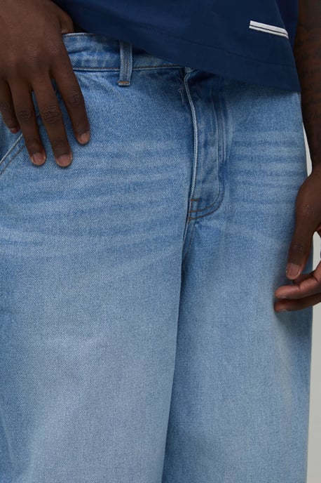 Side Stripe Parachute Fit Jeans - Image 4