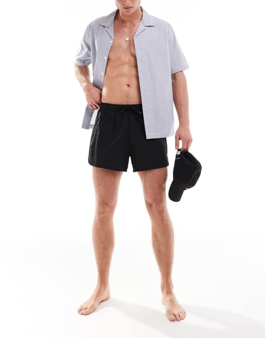 Weekday Tan löparbaddräktsbyxor i svart - Image 3