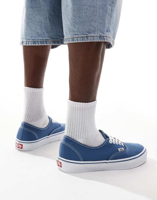 Vans autentiska sneakers i blått och vitt - Image 3