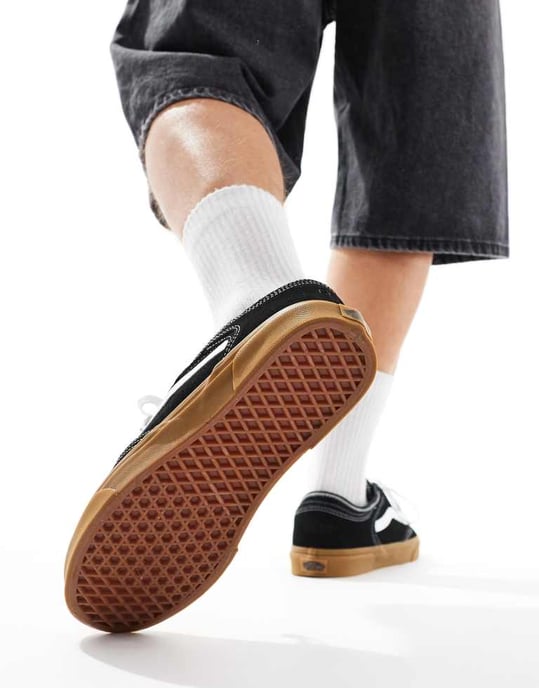 Vans Rowley-sneakers i svart och vitt med gummisula - Image 3