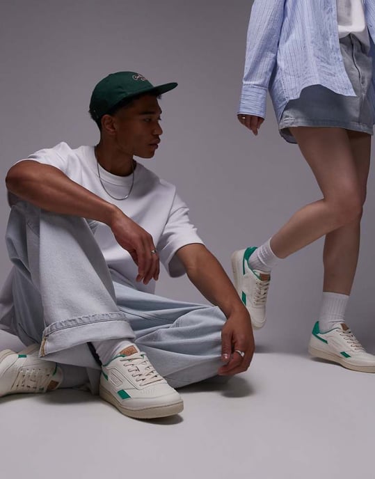 Saye unisex Modell '89 träningsskor i grön - Image 1