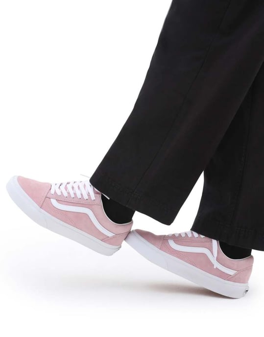 Vans Old Skool-skor i ljusrosa - Image 4