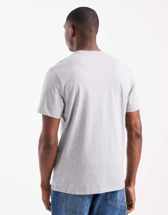 ASOS DESIGN Essentials t-shirt med rund hals i gråmelerad - Image 3