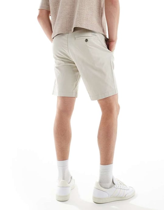 Ben Sherman slim fit stretch chinoshorts i grått - Image 4