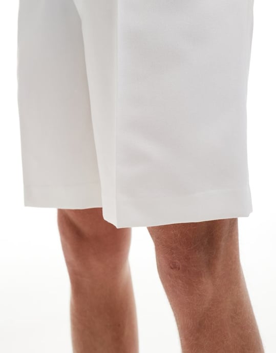 ASOS DESIGN smarta vida shorts i vitt - Image 4