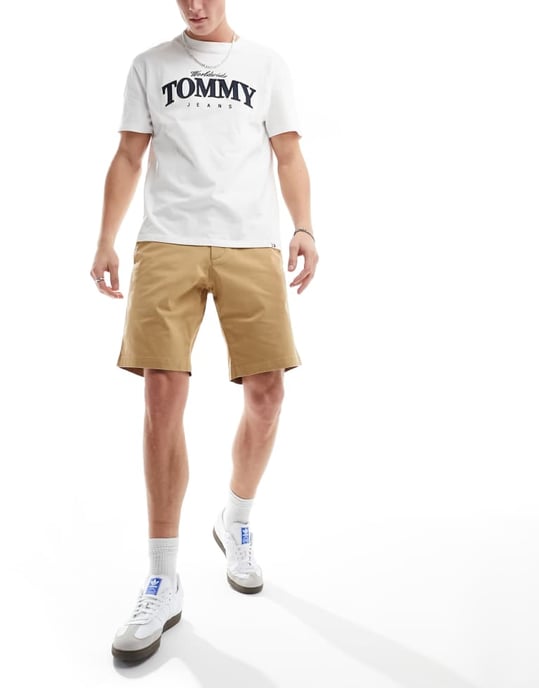 Tommy Hilfiger Harlem 1985 shorts i khaki grönt - Image 3