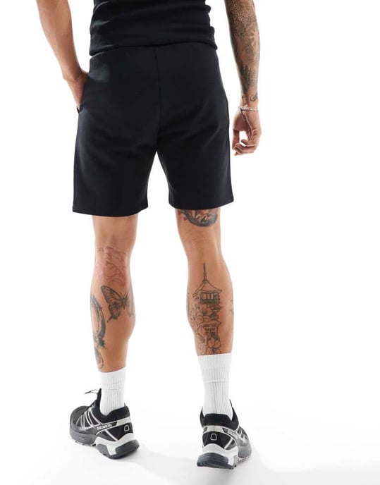 COLLUSION jersey shorts i svart - Image 2