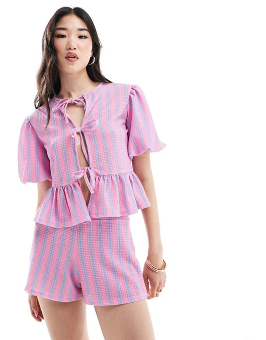 ASOS DESIGN koord boxershorts i randig mönster - Image 3