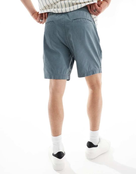 Abercrombie & Fitch 8-tums shorts med fickor i blågrå - Image 2