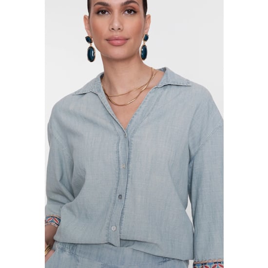 Geisha Blouse jeansblue - Image 4