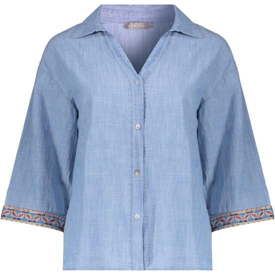 Geisha Blouse jeansblue - Image 6