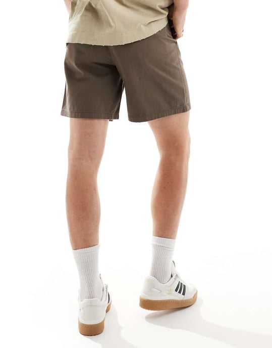 ASOS DESIGN chinoshort i brun - Image 2