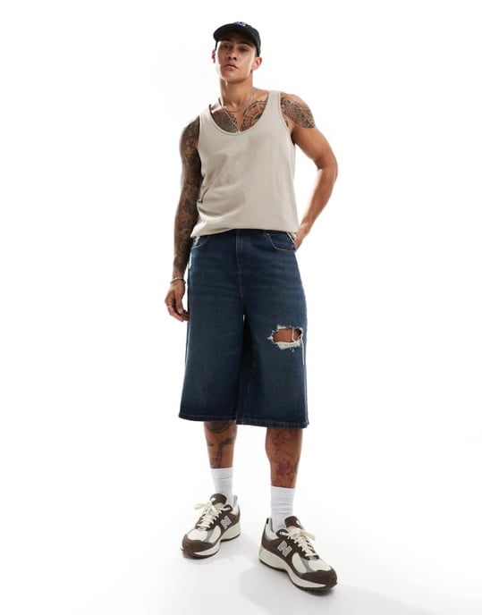 ASOS DESIGN tung väst i sten - Image 3