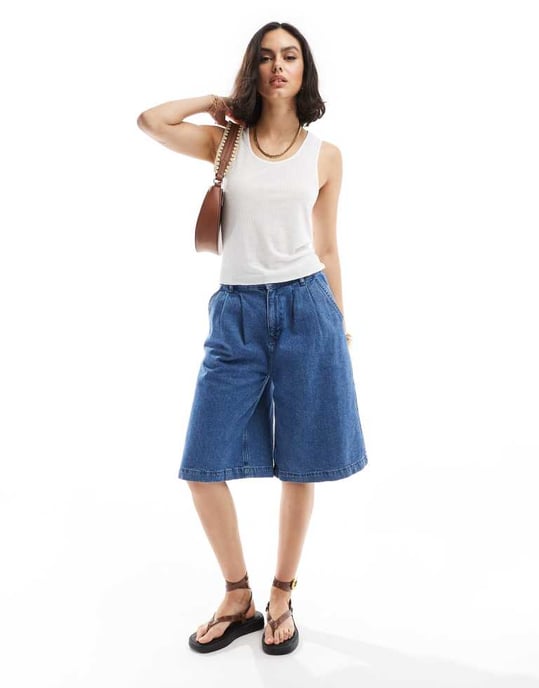 ASOS DESIGN genomskinlig ribbad tanktop i vitt - Image 4