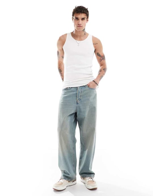 Jack & Jones ribbad väst i vitt - Image 2