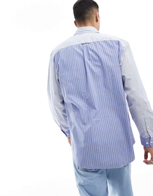 Tommy Hilfiger klassisk flaggblocket skjorta i blått - Image 3