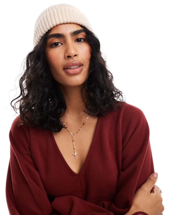 ASOS DESIGN fiskarbasker i krämfärg - Image 1