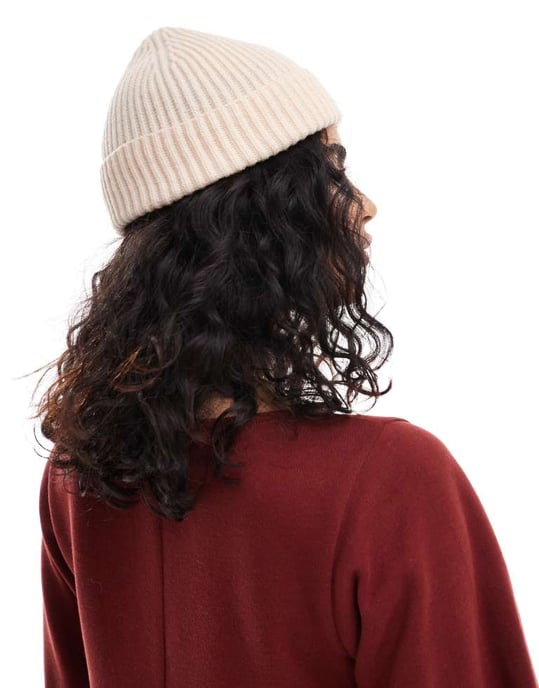 ASOS DESIGN fiskarbasker i krämfärg - Image 2