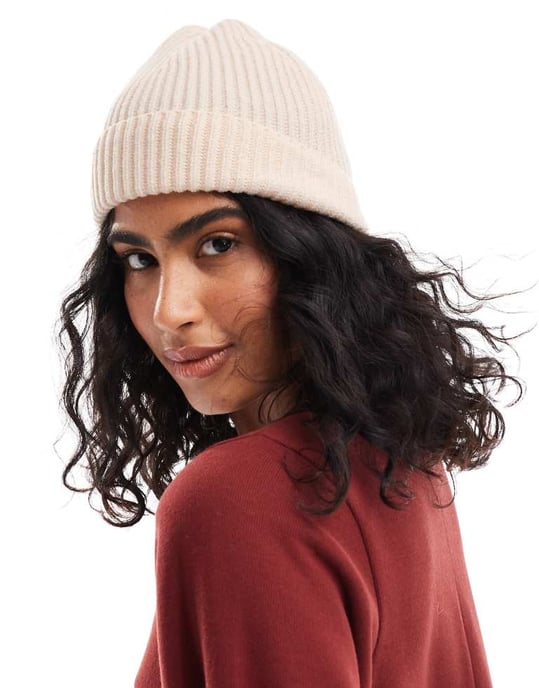 ASOS DESIGN fiskarbasker i krämfärg - Image 4