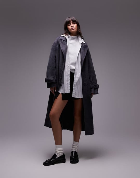 Topshop jacka i mörkgrått - Image 1